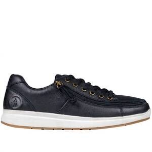 NEW BILLY FOOTWEAR men's comfort low shoes in black leather